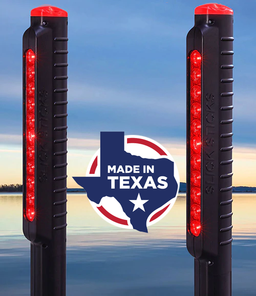 12V Waterproof Submersible LED Boat Trailer Brake Lights and Guide Posts -  Slick Sticks White – Slick Sticks Trailer Lights